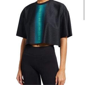 NWT Ultracor Serpent Ambit Printed Cropped Tee